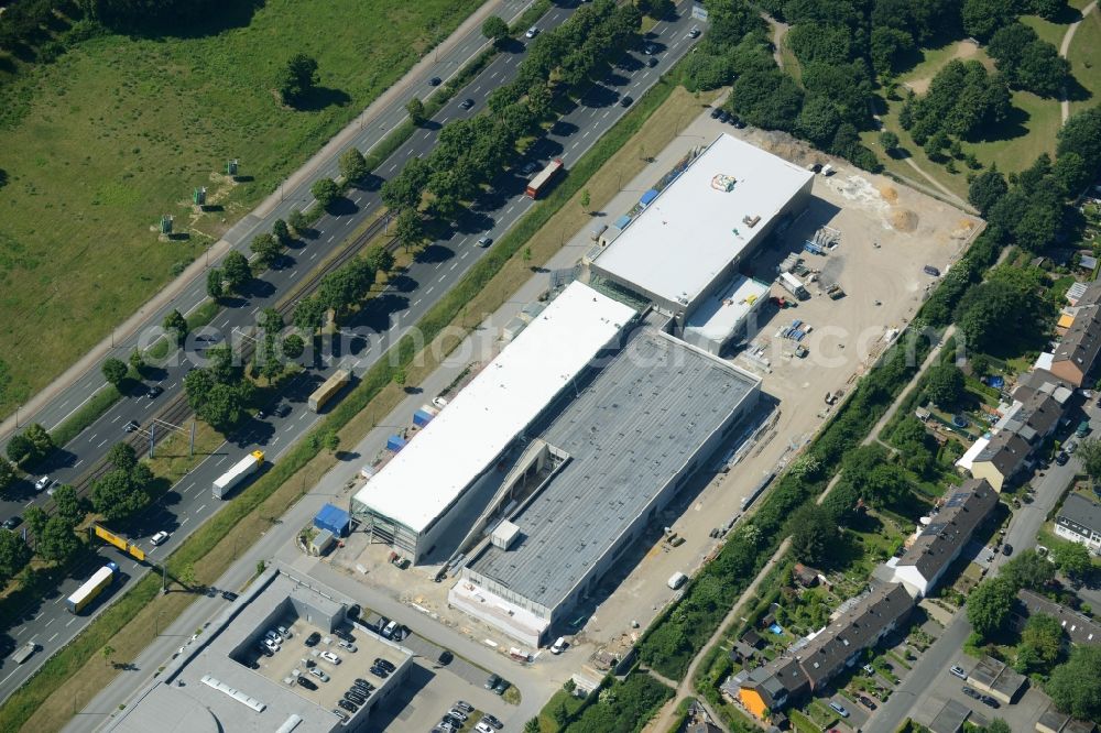 Aerial image Dortmund - Construction site for the new building Office and commercial building complex at the Ludwig Lohner-Strasse in Dortmund in the state North Rhine-Westphalia