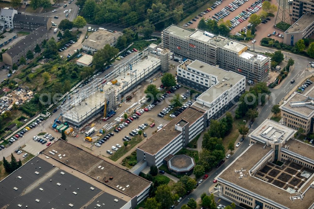 Aerial image Essen - Building site office building Bamlerstrasse in Essen in the state North Rhine-Westphalia, Germany