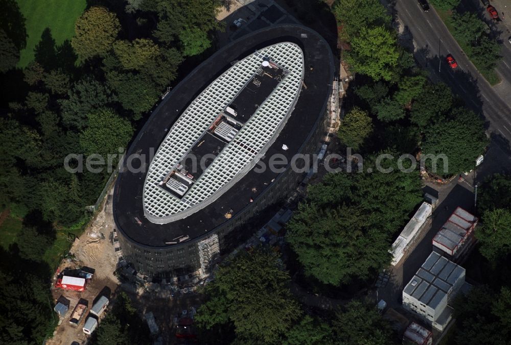 Aerial image Berlin - Construction site for the new building of Bunofpraesidialamtes in the district Tiergarten in Berlin, Germany