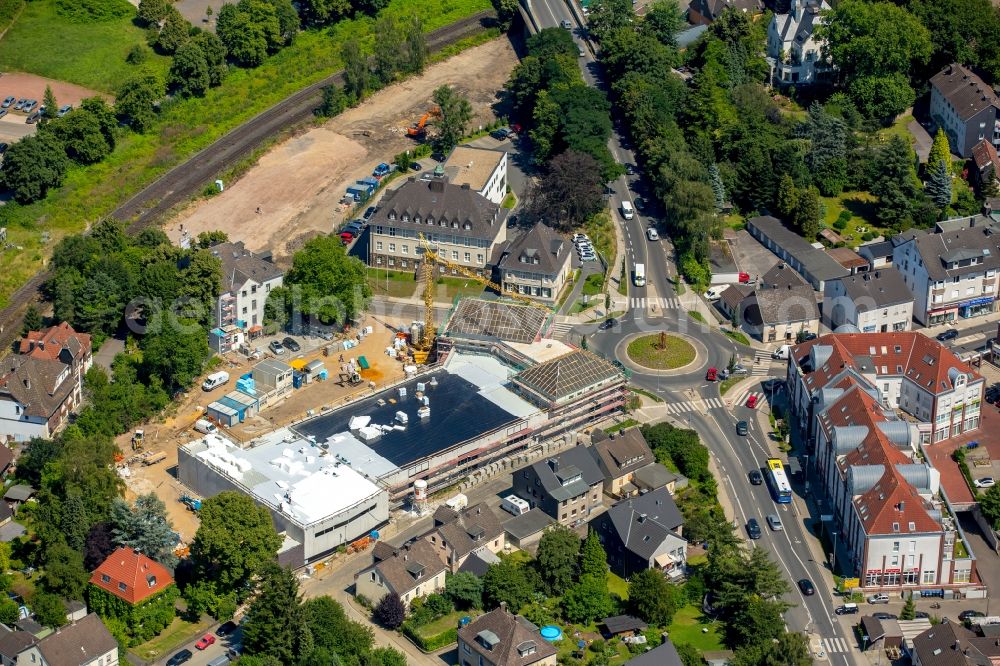 Aerial image Witten - Construction site of a new EDEKA supermarket and business building in Gerber quarters on Gerberstrasse in the Herbede part of Witten in the state of North Rhine-Westphalia