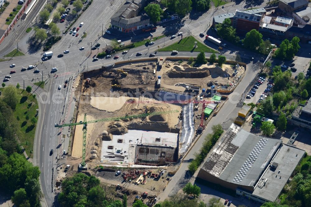 Potsdam from above - Construction site to build a new leisure pool with swimming pool in Potsdam in Brandenburg