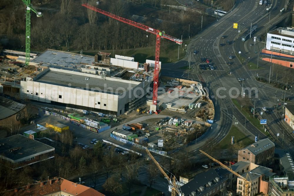 Aerial photograph Potsdam - Construction site to build a new leisure pool with swimming pool in Potsdam in Brandenburg