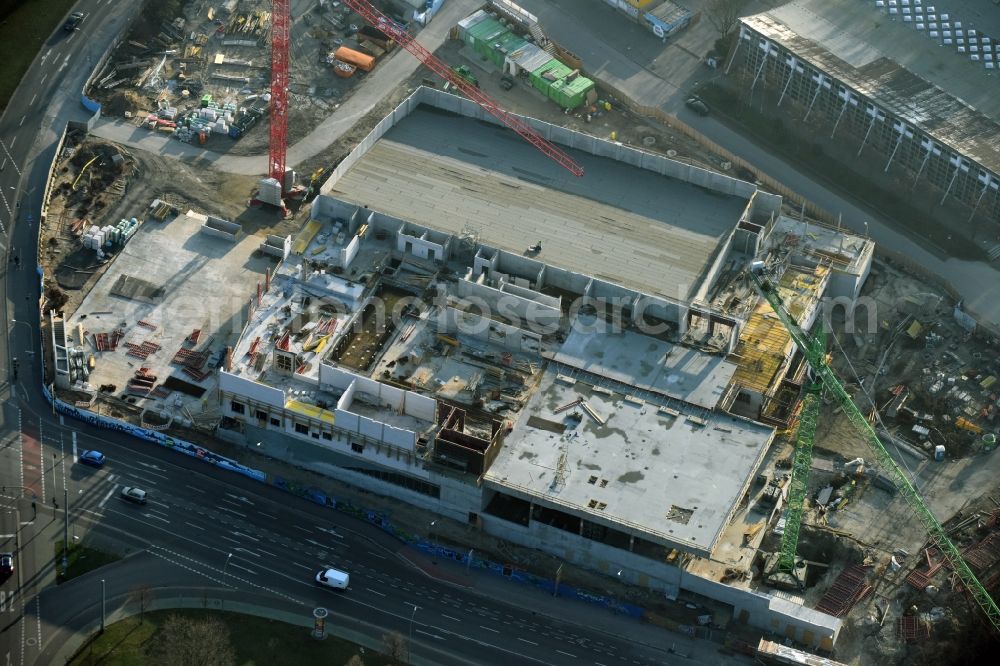 Potsdam from above - Construction site to build a new leisure pool with swimming pool in Potsdam in Brandenburg