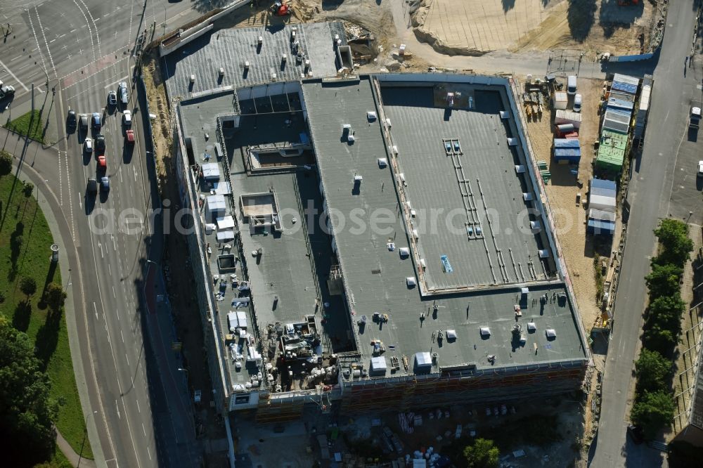 Potsdam from the bird's eye view: Construction site to build a new leisure pool with swimming pool in Potsdam in Brandenburg