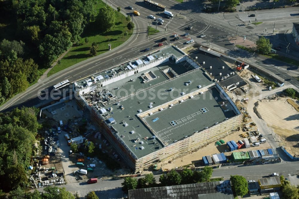 Aerial image Potsdam - Construction site to build a new leisure pool with swimming pool in Potsdam in Brandenburg