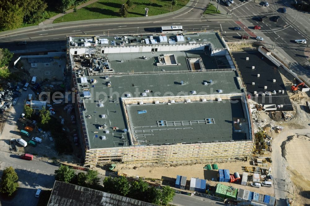 Aerial photograph Potsdam - Construction site to build a new leisure pool with swimming pool in Potsdam in Brandenburg