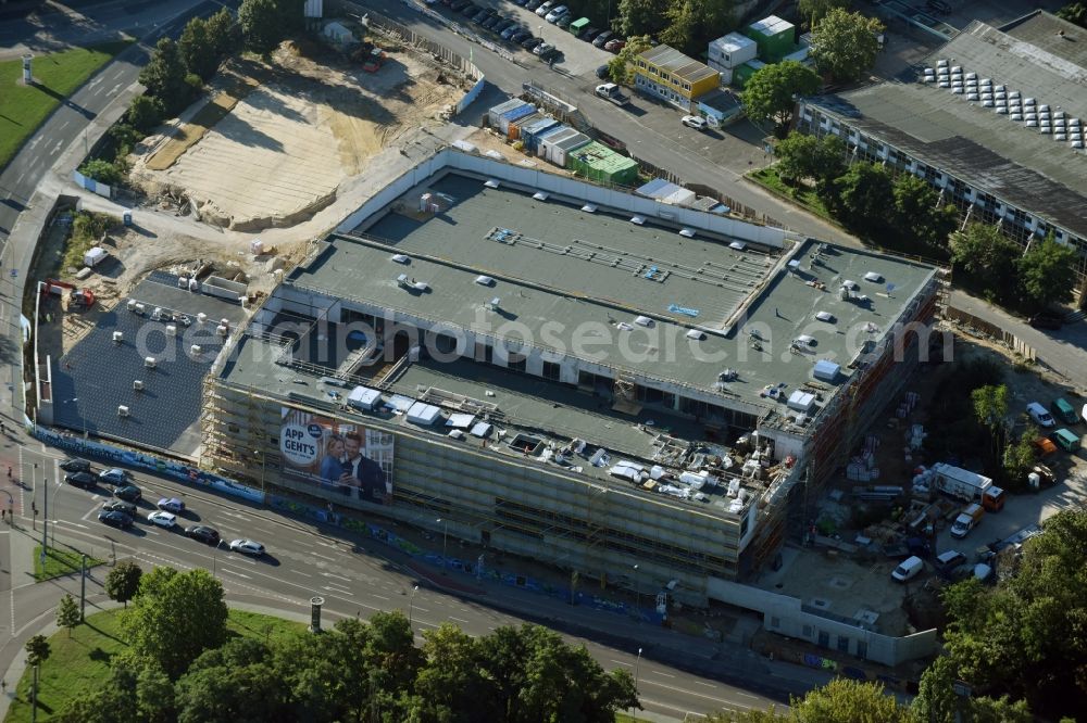 Potsdam from the bird's eye view: Construction site to build a new leisure pool with swimming pool in Potsdam in Brandenburg