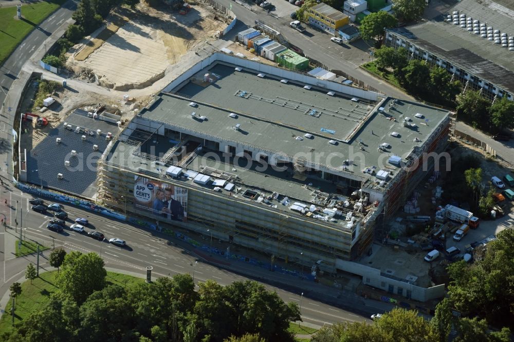 Aerial image Potsdam - Construction site to build a new leisure pool with swimming pool in Potsdam in Brandenburg