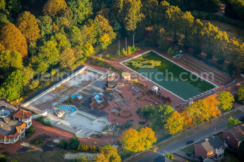 Werne from above - Construction for the new building of Recreation Natur-Solebad Werne in the district Ruhr Metropolitan Area in Werne in the state North Rhine-Westphalia