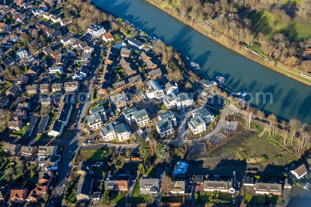 Dorsten from the bird's eye view: Construction site for the new construction of a building complex of the Caritas Association for the deanery Dorsten e.V. in Dorsten in the state of North Rhine-Westphalia, Germany