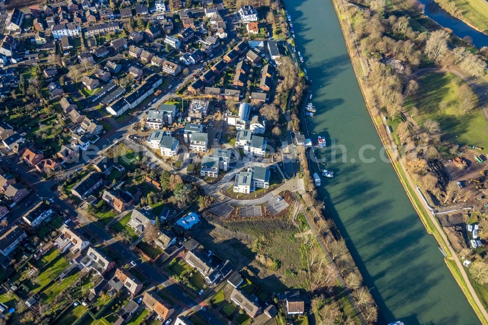 Aerial image Dorsten - Construction site for the new construction of a building complex of the Caritas Association for the deanery Dorsten e.V. in Dorsten in the state of North Rhine-Westphalia, Germany