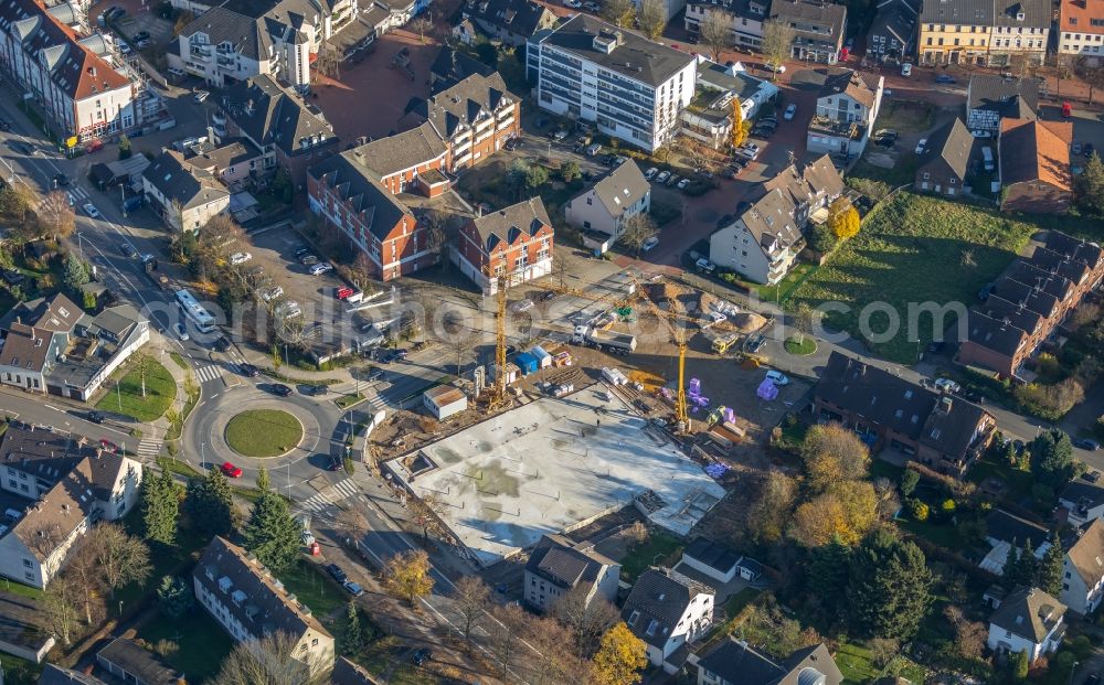 Aerial photograph Witten - New construction of the building complex of the shopping center Netto Marken-Discount on Wittener Strasse in the district Herbede in Witten in the state North Rhine-Westphalia, Germany