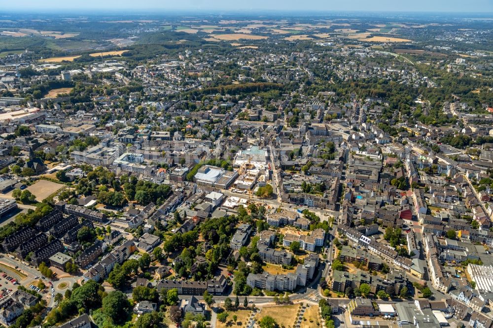 Aerial photograph Velbert - New construction of the building complex of the shopping center a?? Stadtgalerie Velbert a?? in Velbert in the state North Rhine-Westphalia, Germany