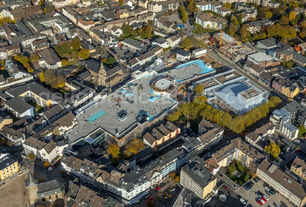 Aerial photograph Velbert - New construction of the building complex of the shopping center a?? Stadtgalerie Velbert a?? in Velbert in the state North Rhine-Westphalia, Germany