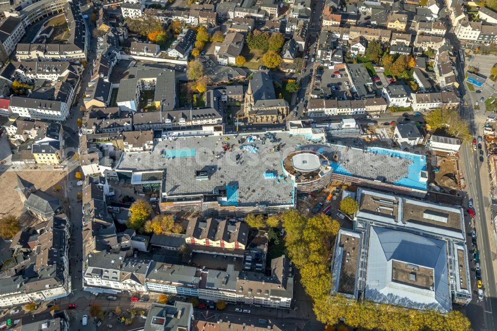 Aerial image Velbert - New construction of the building complex of the shopping center a?? Stadtgalerie Velbert a?? in Velbert in the state North Rhine-Westphalia, Germany