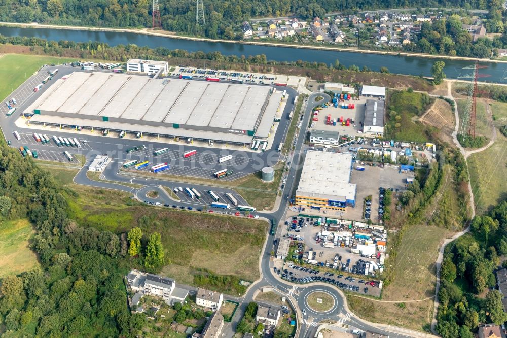 Aerial photograph Herne - Building complex on the site of the logistics center a Duvenbeck Logistikzentrum Grimberg a in Herne in the state North Rhine-Westphalia