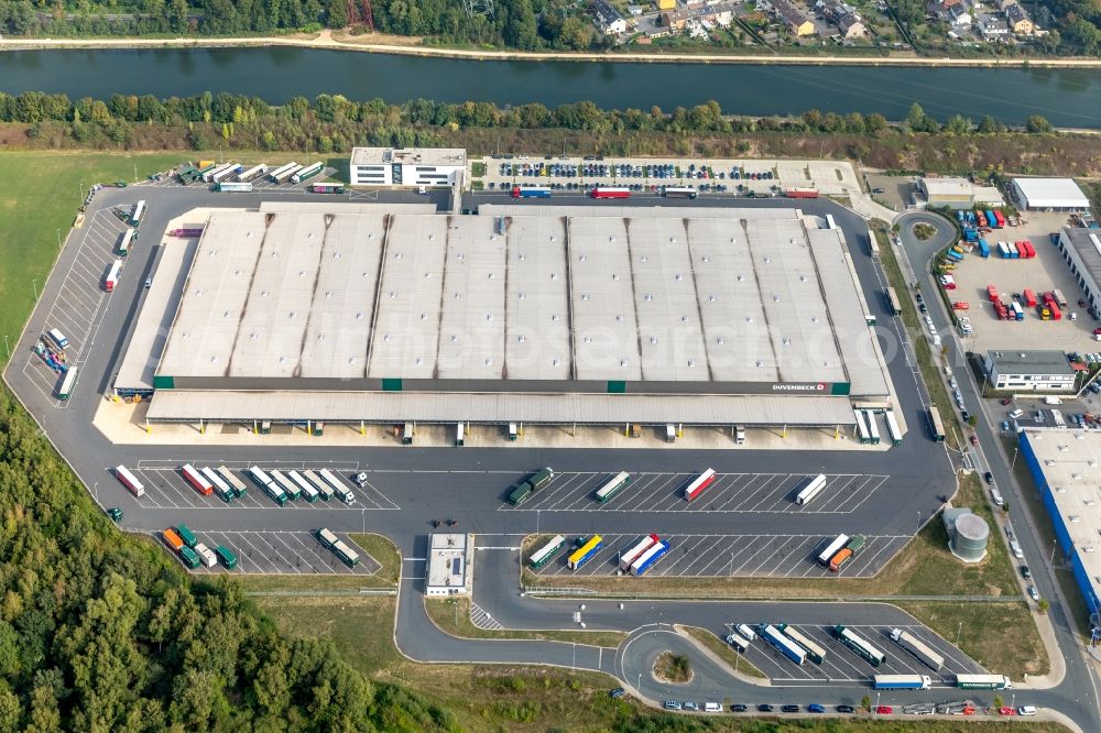 Herne from the bird's eye view: Building complex on the site of the logistics center a Duvenbeck Logistikzentrum Grimberg a in Herne in the state North Rhine-Westphalia