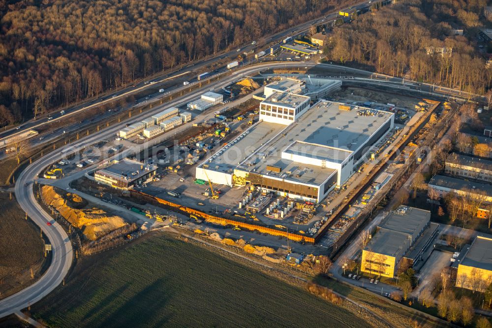 Dortmund from above - Construction site to build a new building complex on the site of the logistics center money store of the Deutschen Bundesbank in Dortmund at Ruhrgebiet in the state North Rhine-Westphalia