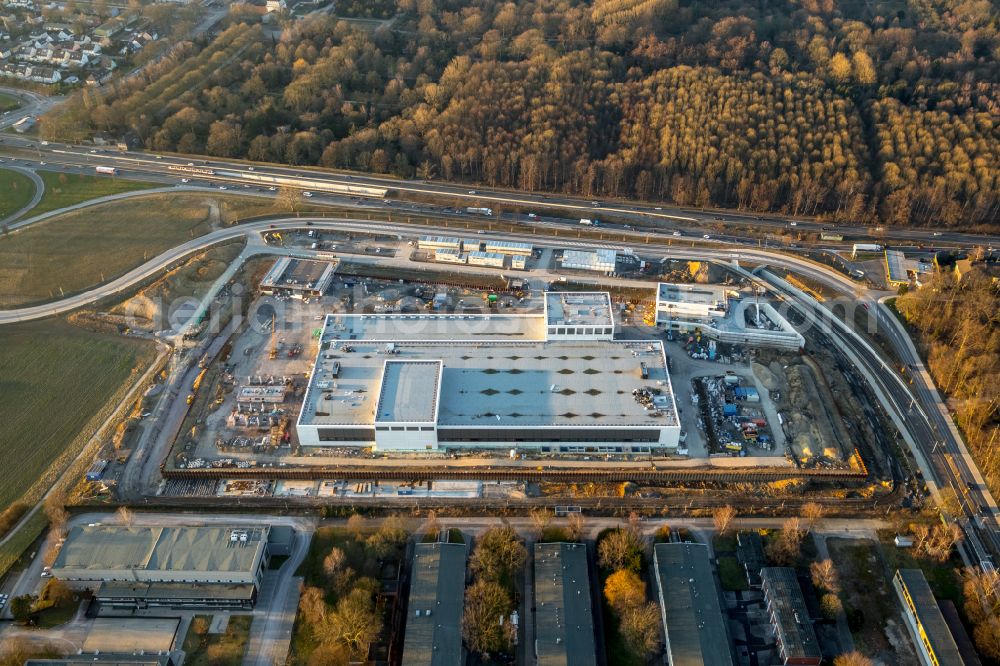 Aerial photograph Dortmund - Construction site to build a new building complex on the site of the logistics center money store of the Deutschen Bundesbank in Dortmund at Ruhrgebiet in the state North Rhine-Westphalia
