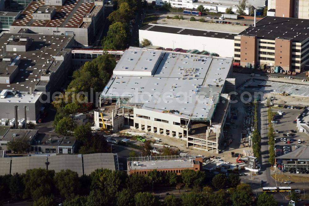 Aerial image Berlin - Construction site to build a new building complex on the site of the logistics center the motorcycle factory of BMW AG in Spandau district in Berlin