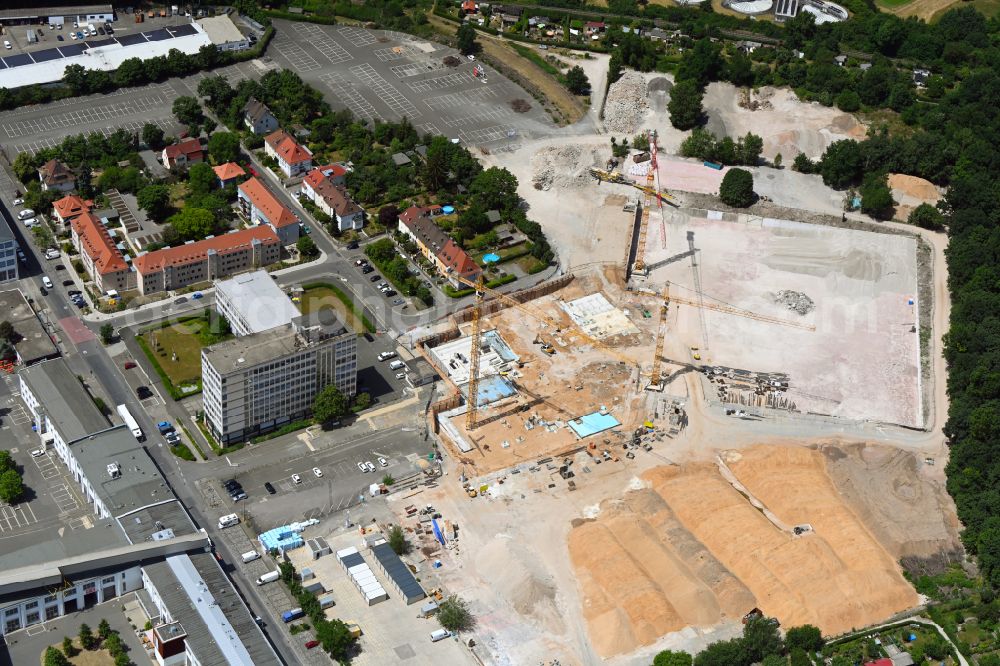 Aerial photograph Nürnberg - Construction of a building complex of university TH Nuernberg in Nuremberg in the state Bavaria, Germany