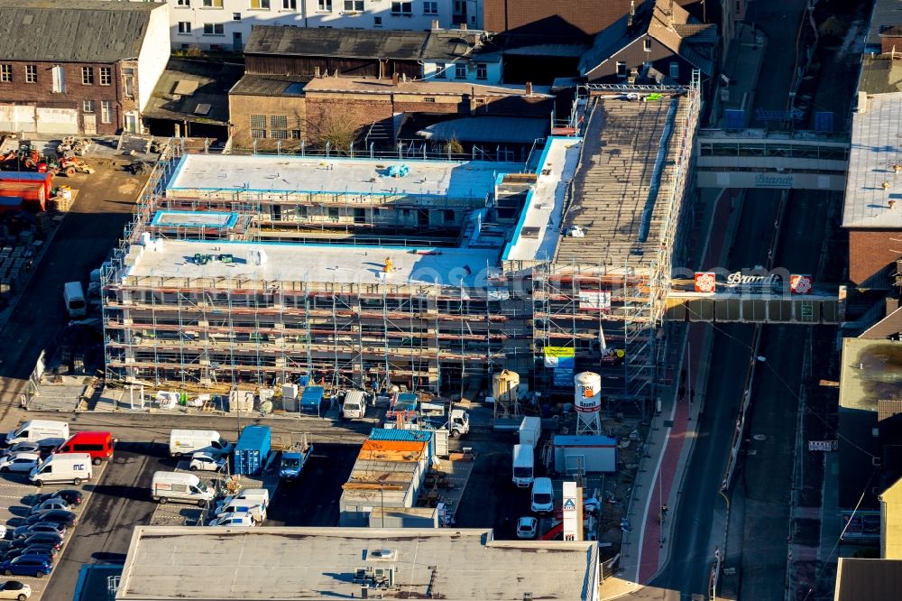 Aerial photograph Hagen - Construction site for the new construction of a health center and medical center and local care center in Hagen in the state of North Rhine-Westphalia, Germany