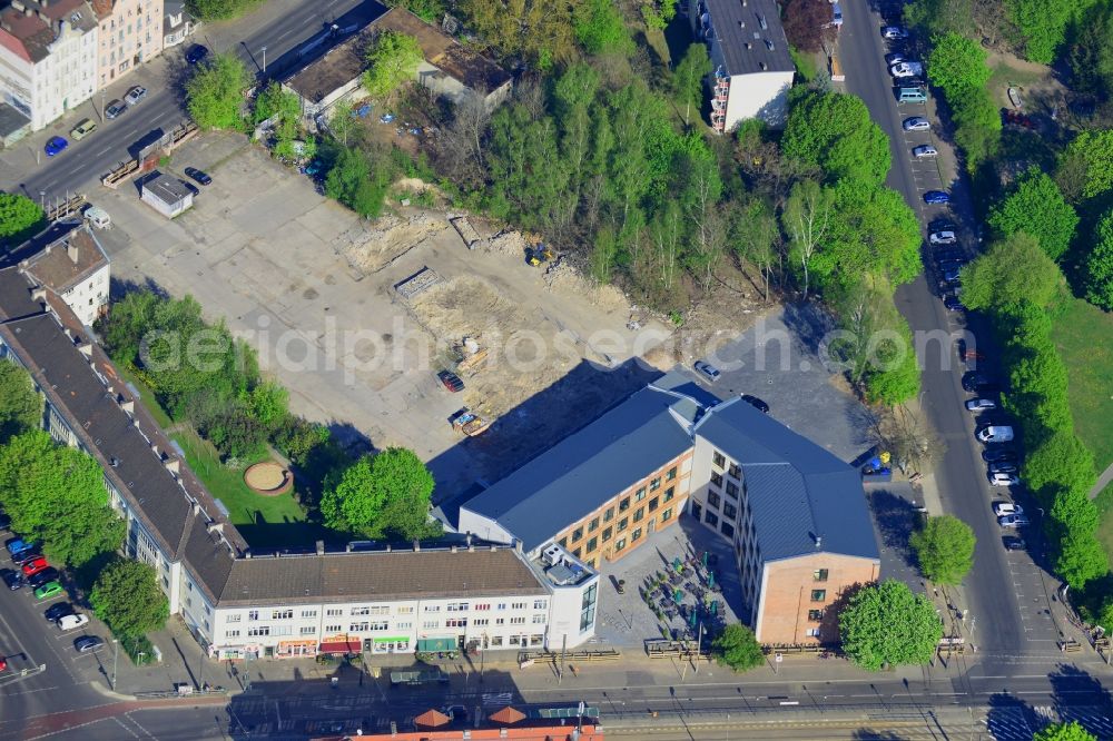 Aerial photograph Berlin - Site to build a new health center at the street corner Mahlsdorfer Kaulsdorfer street in Berlin - Koepenick