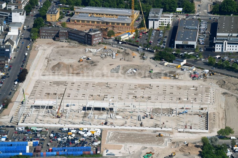 Aerial image Köln - Construction site for the new building eines Gewerbeparks on Vitalisstrasse in Cologne in the state North Rhine-Westphalia, Germany