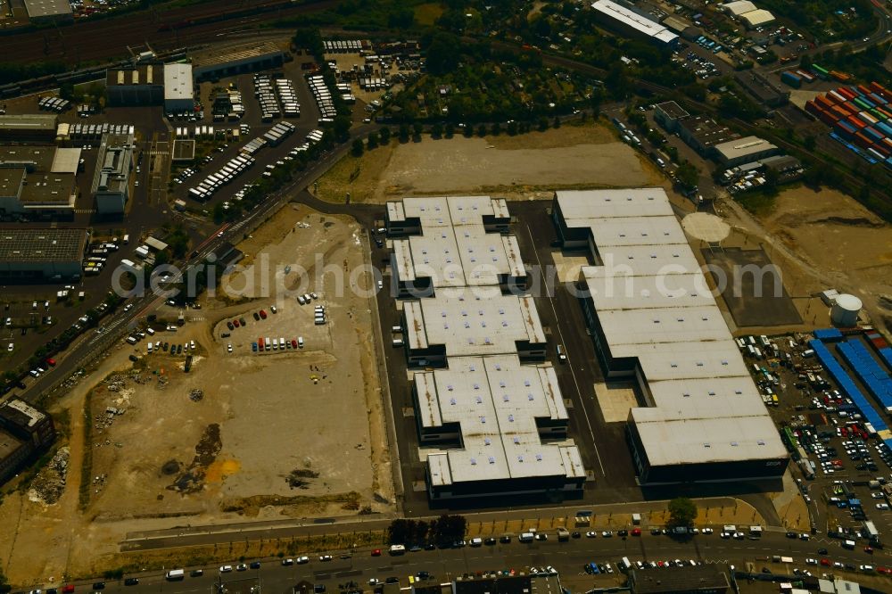 Köln from above - Construction site for the new building eines Gewerbeparks on Vitalisstrasse in Cologne in the state North Rhine-Westphalia, Germany