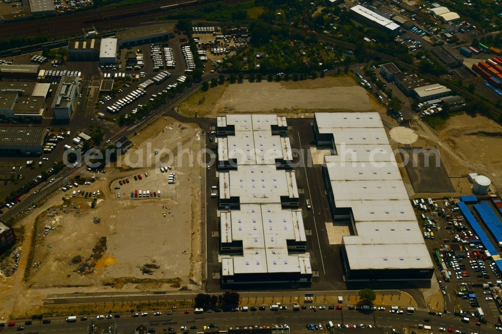 Köln from the bird's eye view: Construction site for the new building eines Gewerbeparks on Vitalisstrasse in Cologne in the state North Rhine-Westphalia, Germany