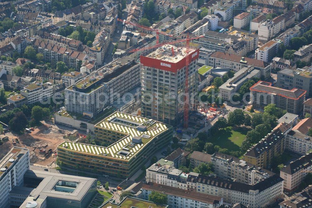 Aerial image Basel - Site for New High-Rise Buildings Complex Biozentrum of the University by the Erne AG Bauunternehmung in Basel, Switzerland