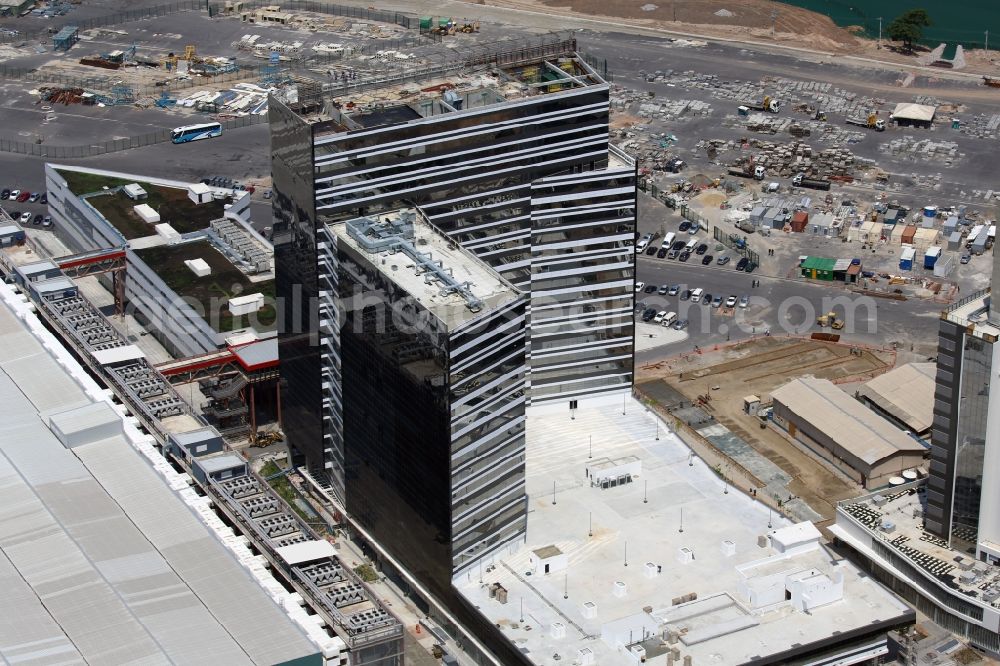 Aerial photograph Rio de Janeiro - Construction site for new high-rise building complex in Rio de Janeiro in Rio de Janeiro, Brazil