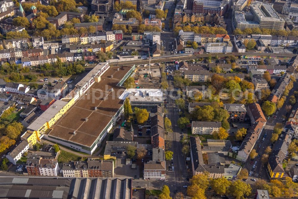 Bochum from above - New construction site the hotel complex on Alleestrasse in the district Innenstadt in Bochum at Ruhrgebiet in the state North Rhine-Westphalia, Germany