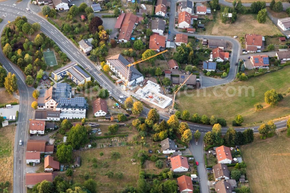 Aerial image Weschnitz - New construction site the hotel complex in Weschnitz in the state Hesse, Germany