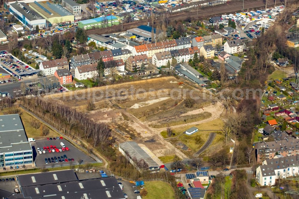 Essen from above - Construction site to build a new IKEA furnishing market at the Bottrop street in Essen in North Rhine-Westphalia