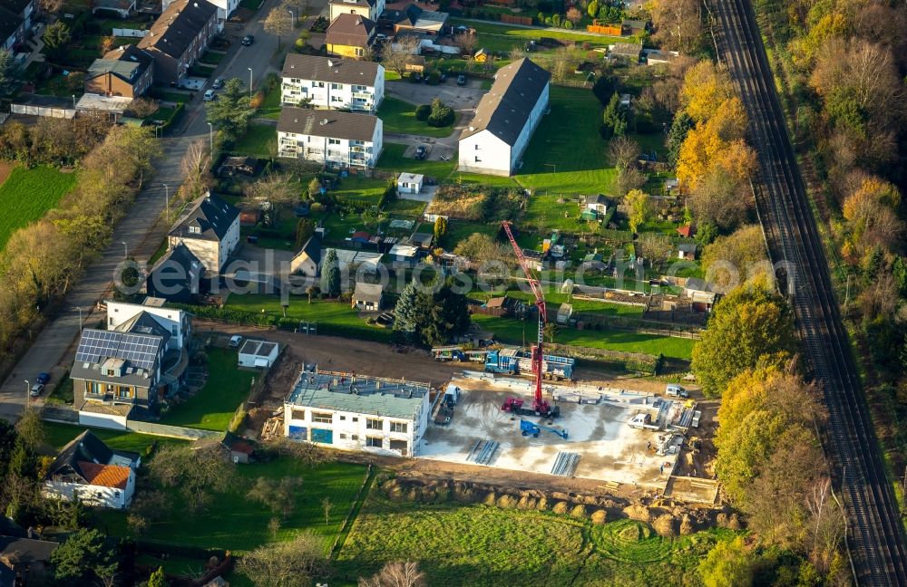 Aerial image Dinslaken - Construction site for the new building of a children's and youth care center on Amalienstrasse in Dinslaken in the state of North Rhine-Westphalia