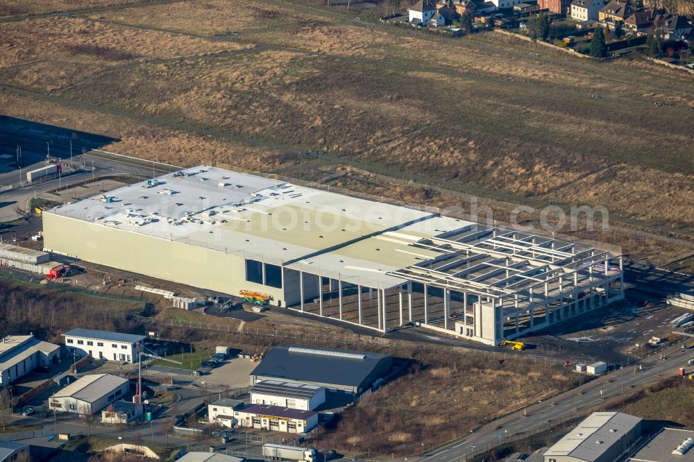 Aerial image Dortmund - Construction site to build a new logistics center on Gneisenauallee in Dortmund in the state North Rhine-Westphalia, Germany