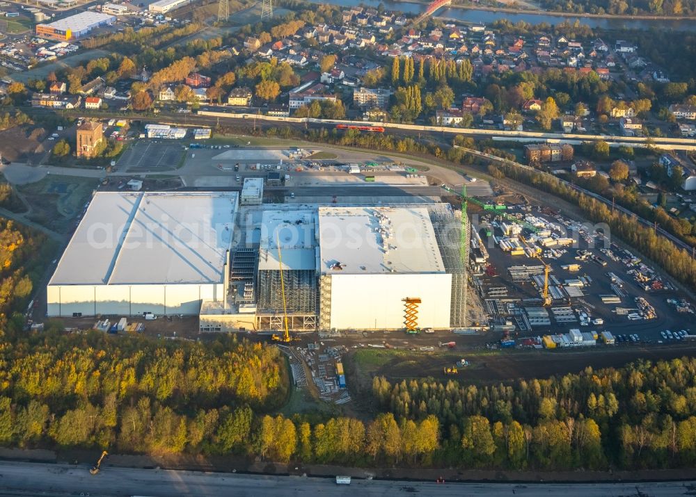 Aerial photograph Herne - Construction site to build a new building complex on the site of the logistics center of NORDFROST GmbH & Co. KG Am Malakowturm in Herne in the state North Rhine-Westphalia, Germany