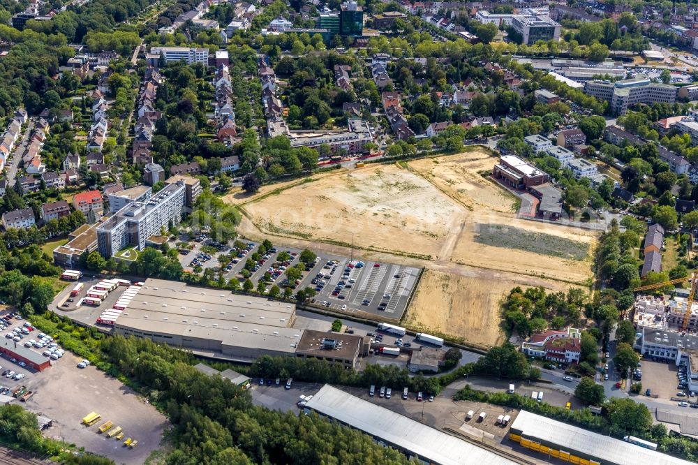 Aerial image Dortmund - Construction site for the new building Mehrfamilienhaus in Dortmund in the state North Rhine-Westphalia, Germany