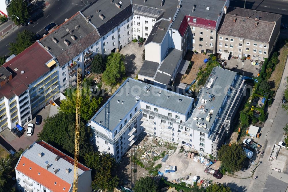 Aerial image Berlin - Construction site to build a new multi-family residential complex Alt-Friedrichsfelde - Einbecker Strasse in the district Lichtenberg in Berlin, Germany