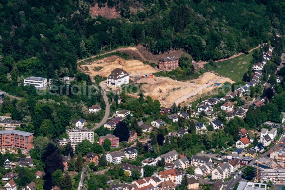 Lahr/Schwarzwald from the bird's eye view: Construction site to build a new multi-family residential complex on Altvaterstrasse in Lahr/Schwarzwald in the state Baden-Wuerttemberg, Germany