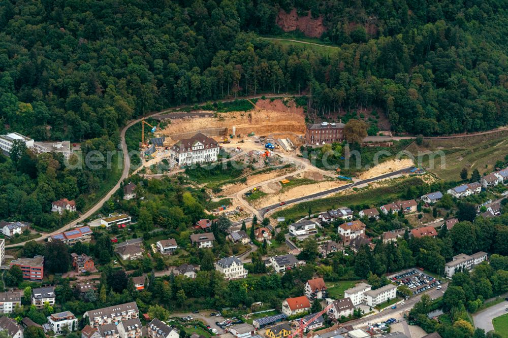 Lahr/Schwarzwald from the bird's eye view: Construction site to build a new multi-family residential complex on Altvaterstrasse in Lahr/Schwarzwald in the state Baden-Wuerttemberg, Germany