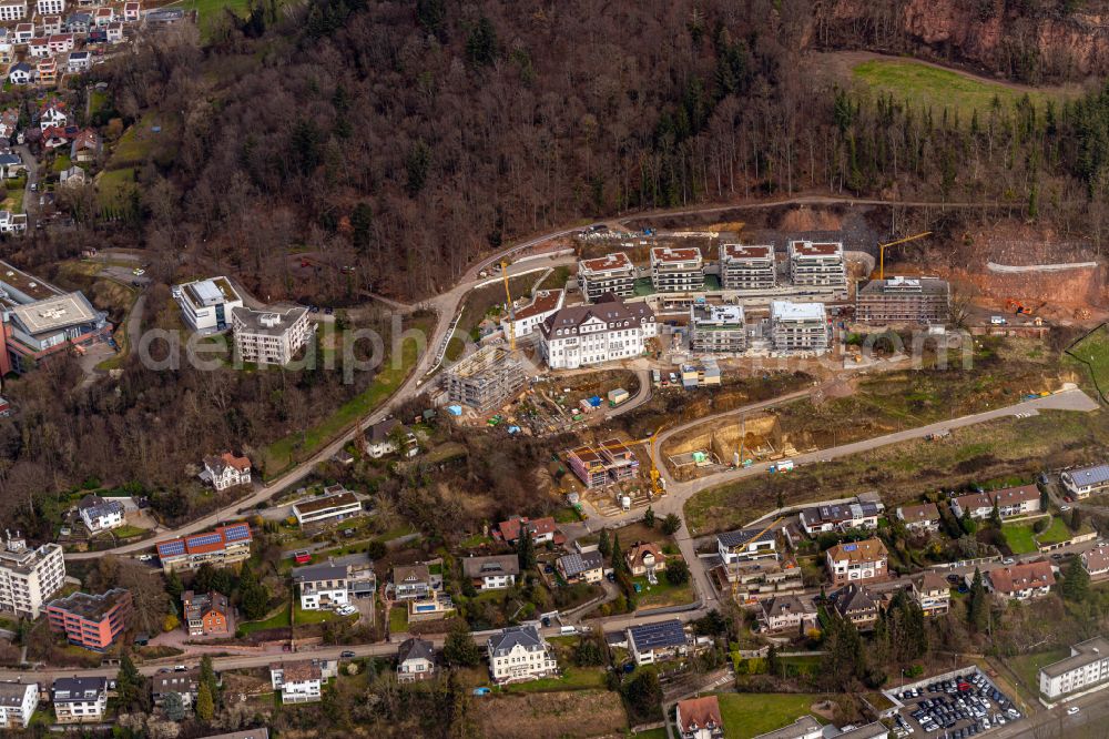 Lahr/Schwarzwald from the bird's eye view: Construction site to build a new multi-family residential complex on Altvaterstrasse in Lahr/Schwarzwald in the state Baden-Wuerttemberg, Germany