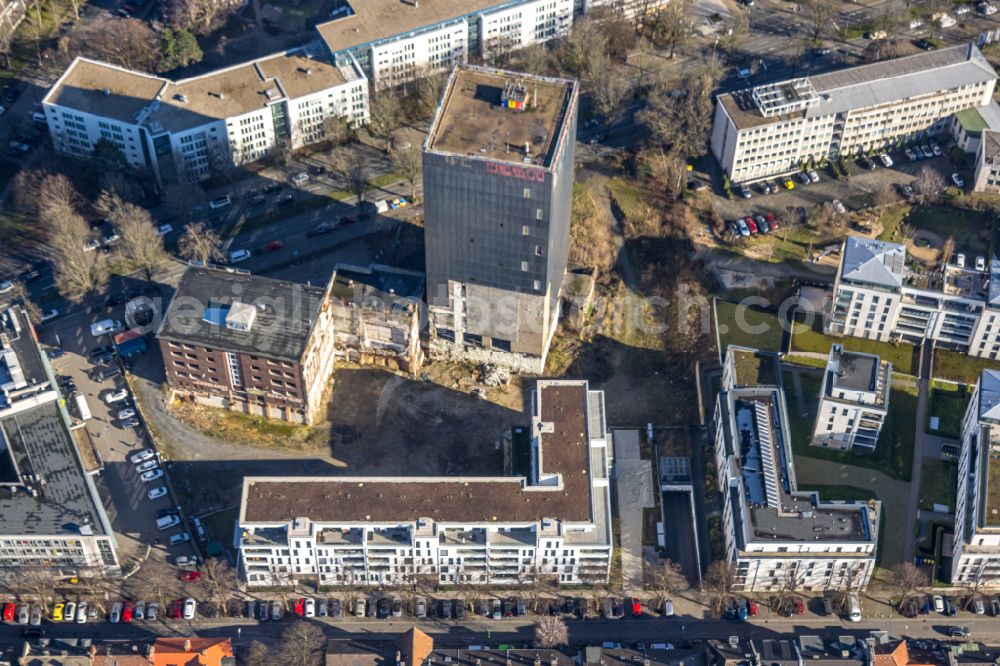 Aerial image Dortmund - Construction site to build a new multi-family residential complex on Benno-Jacob-Strasse and Maerkische Strasse in Dortmund in the state North Rhine-Westphalia