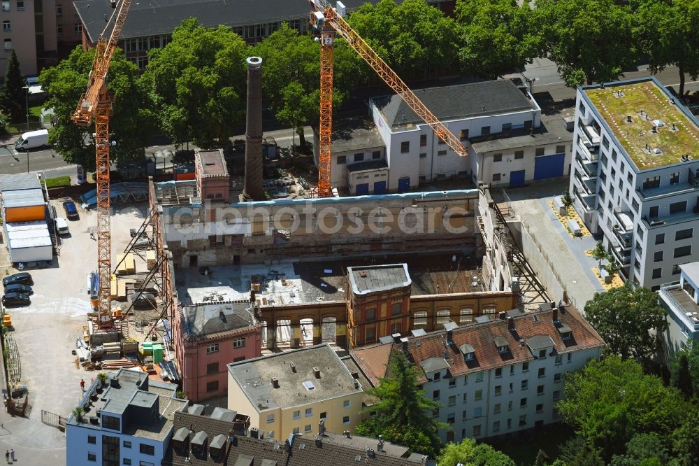 Aerial photograph Frankfurt am Main - Construction site to build a new multi-family residential complex of BFL Investment GmbH on Voltastrasse - Kuhwaldstrasse - Ohmstrasse in Frankfurt in the state Hesse, Germany