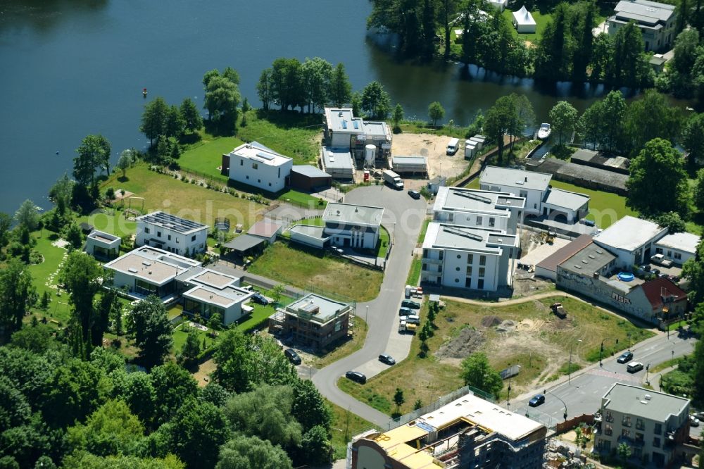 Aerial photograph Brandenburg an der Havel - Construction site to build a new multi-family residential complex along the Krakauer Str. in Brandenburg an der Havel in the state Brandenburg, Germany