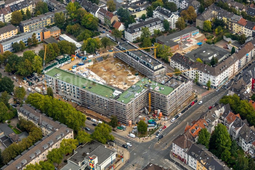 Aerial image Essen - Construction site to build a new multi-family residential complex Cranachhoefe in Essen in the state North Rhine-Westphalia, Germany