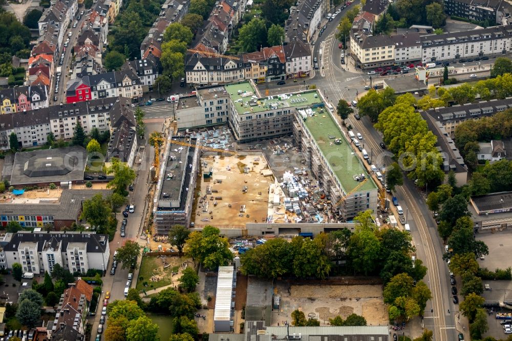 Essen from above - Construction site to build a new multi-family residential complex Cranachhoefe in Essen in the state North Rhine-Westphalia, Germany