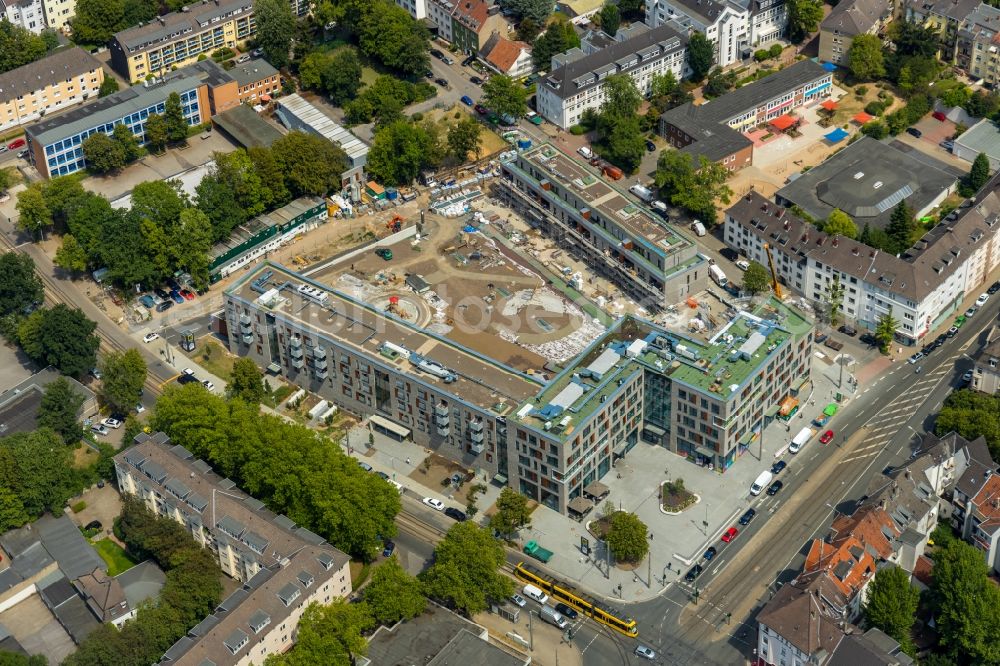 Aerial image Essen - Construction site to build a new multi-family residential complex Cranachhoefe in Essen in the state North Rhine-Westphalia, Germany