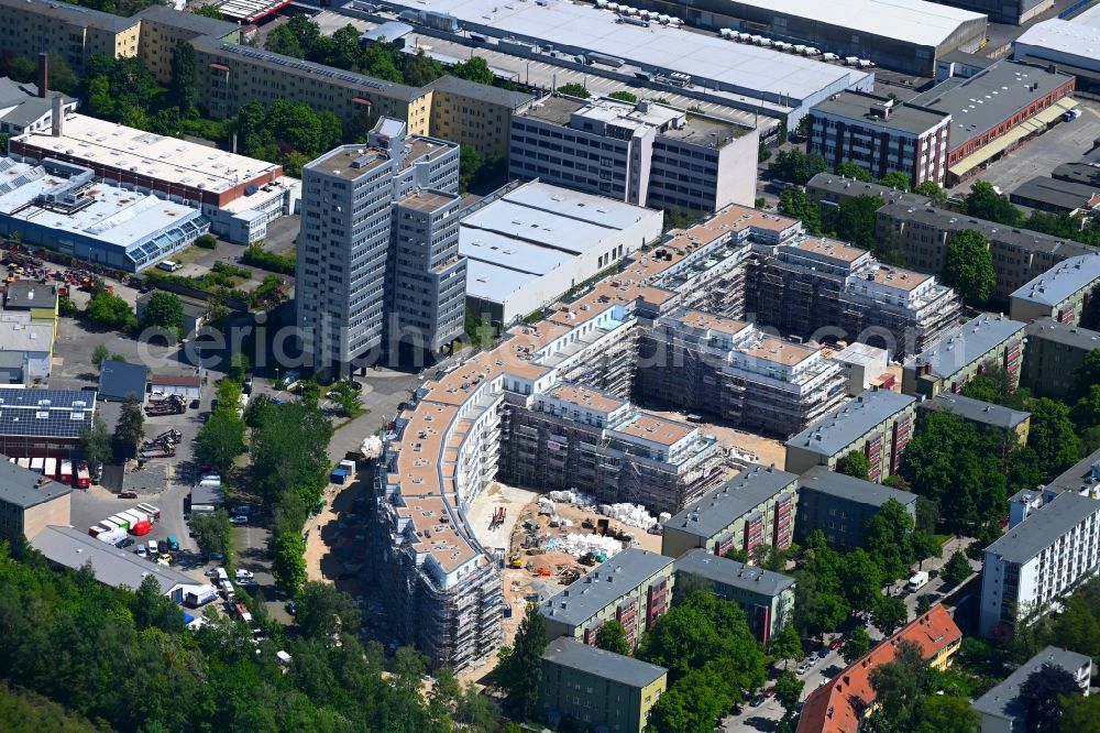 Aerial photograph Berlin - Construction site to build a new multi-family residential complex Eythstrasse corner Bessemerstrasse in the district Schoeneberg in Berlin, Germany